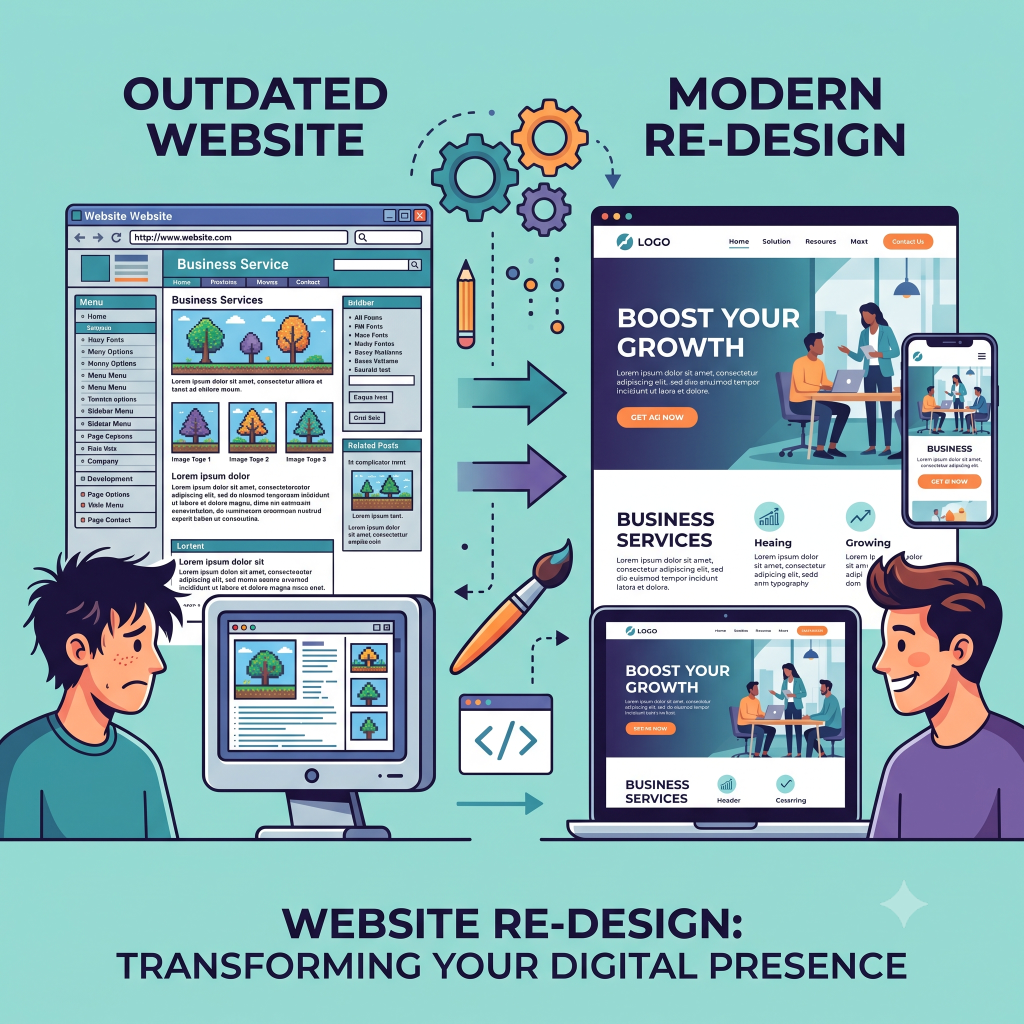 Website redesign workflow